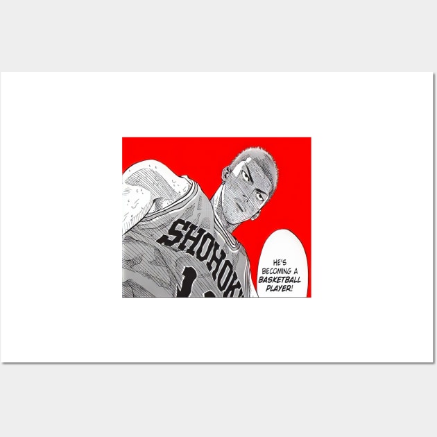 Slam Dunk - Shohoku's Sakuragi Wall Art by BadassManga